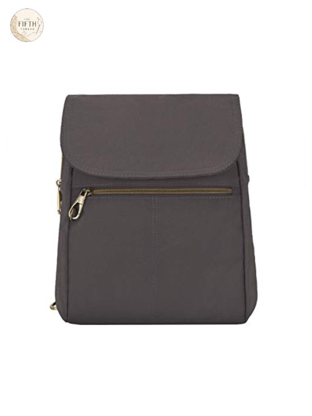 Anti-Theft Slim Daypack Backpack with RFID Blocking and Locking Zippers